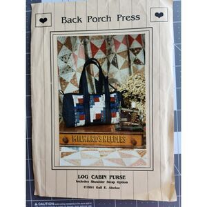 Pattern Log Cabin Purse or Shoulder bag Instructions B17